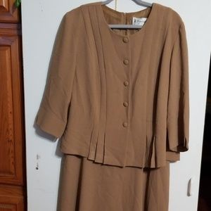 Beige dress faux 2 piece. 18